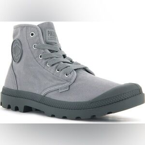 New men/women Palladium Pampa HI Wax grey canvas vintage high top sneake…